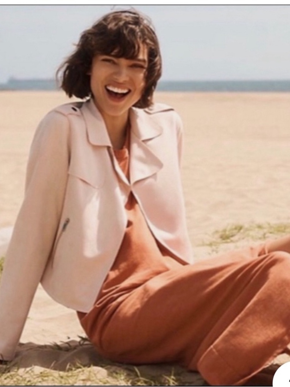 Anthropologie Faux Suede Moto Jacket M NWOT